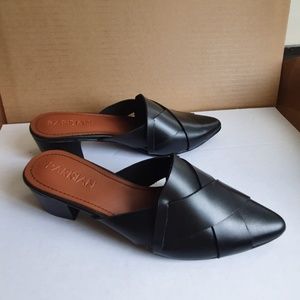 Genuine leather mules